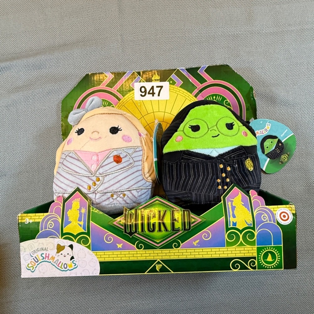 Squishmallows Wicked Elphaba & Glinda Upland 5 Inch Plush Set New with Tags